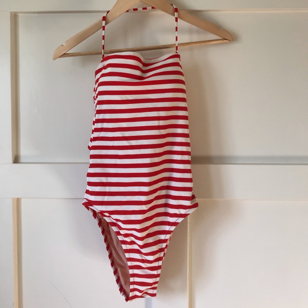 J. Crew striped swimsuit